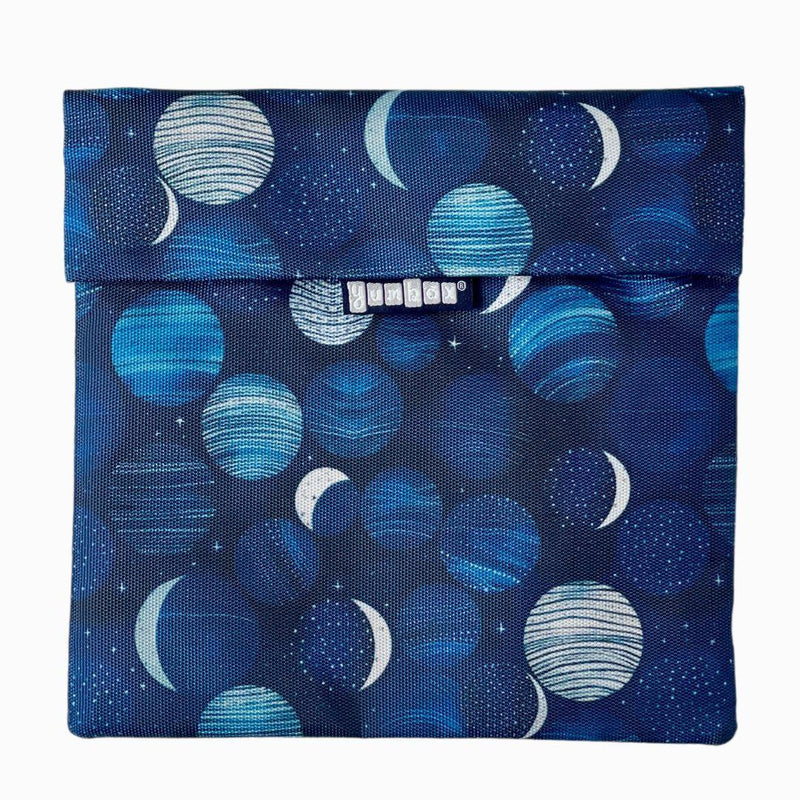 Yumbox Reusable Sandwich Bag - Set of 2 - Navy & Lunar Phases - ScandiBugs