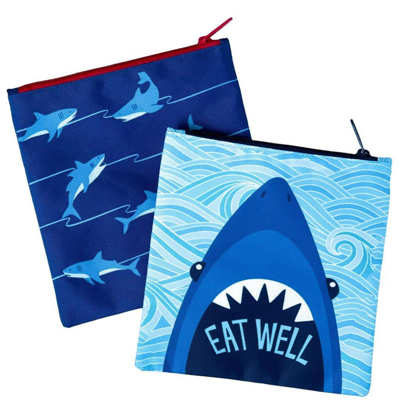 Yumbox Reusable Sandwich Bag - Set of 2 - Sharks Duo - ScandiBugs
