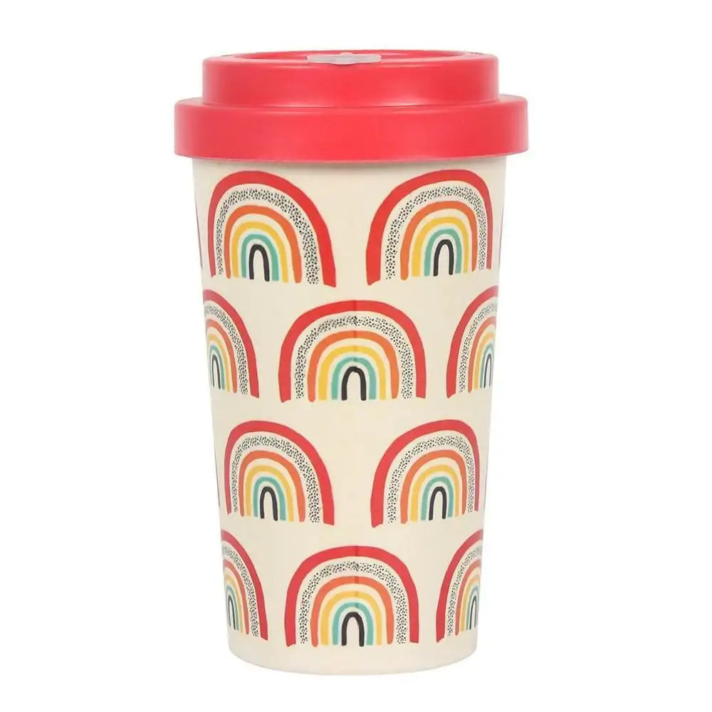 Bamboo Eco Travel Mug - Rainbow Print : ScandiBugs