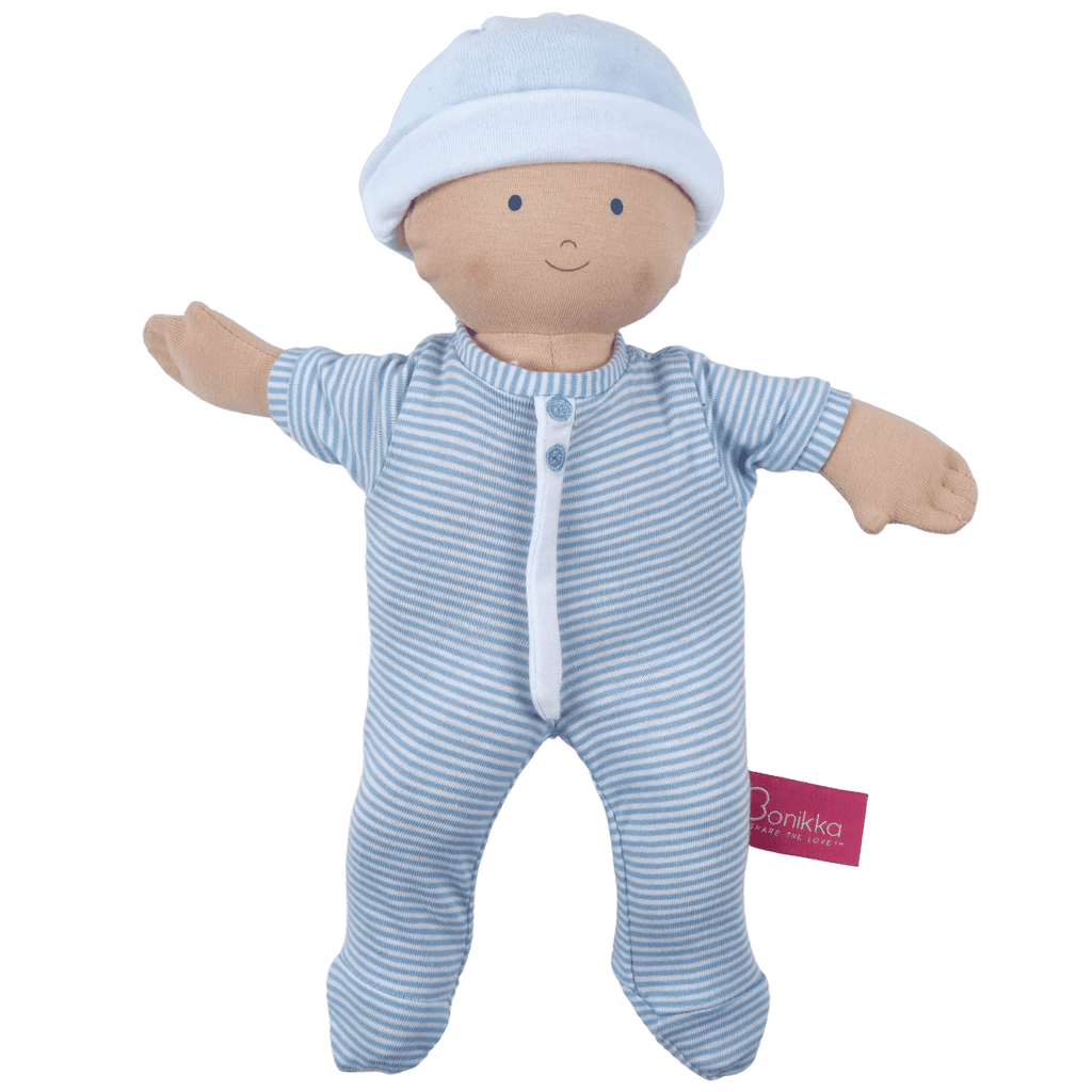 Bonikka Blue Baby Boy Soft Doll : ScandiBugs