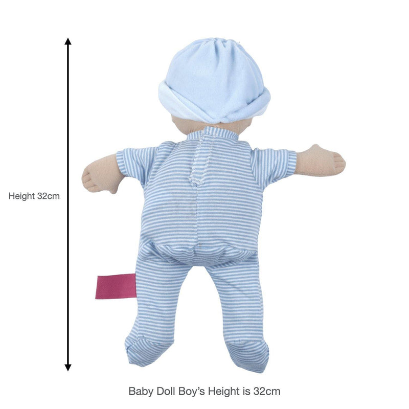 Bonikka Blue Baby Boy Soft Doll : ScandiBugs