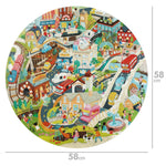 Boppi 150 Piece Round Jigsaw Puzzle - City Life - ScandiBugs