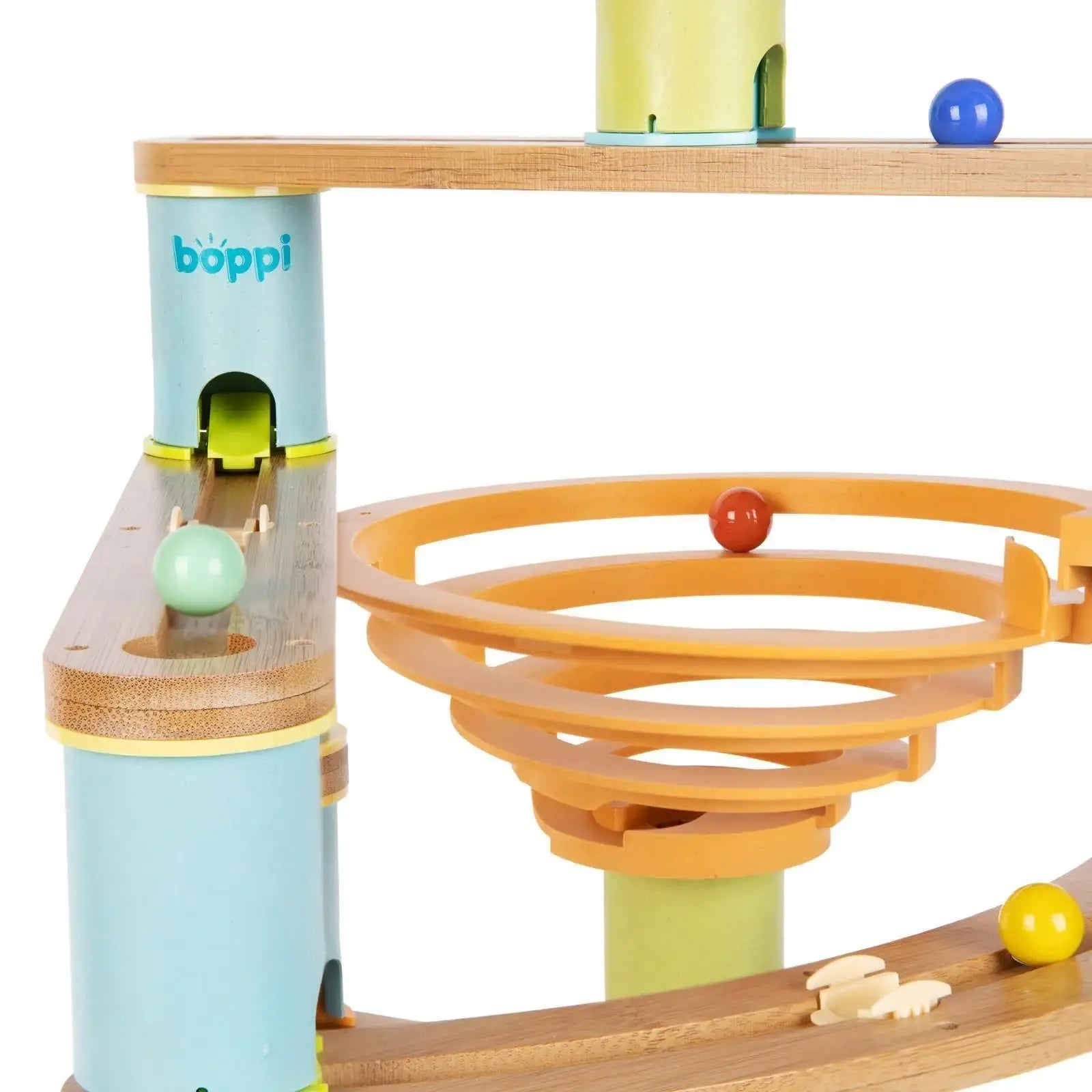 Boppi Wooden Bamboo Marble Run Advanced Pack ScandiBugs
