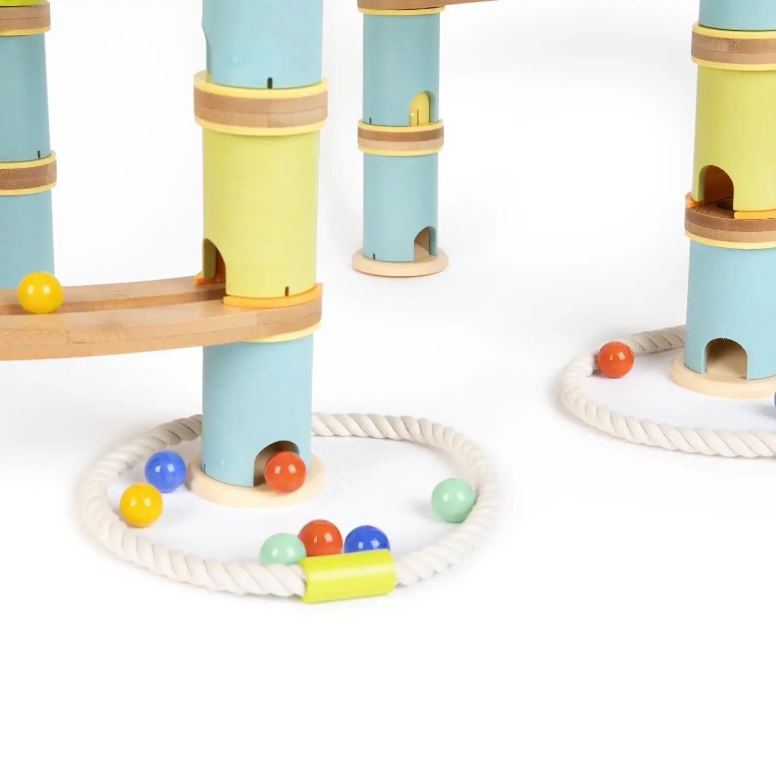 Boppi Wooden Bamboo Marble Run Jumbo Pack ScandiBugs