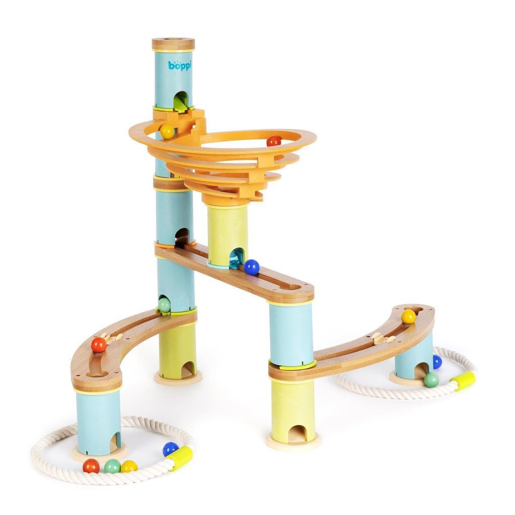 Boppi Wooden Bamboo Marble Run - Starter Pack - ScandiBugs