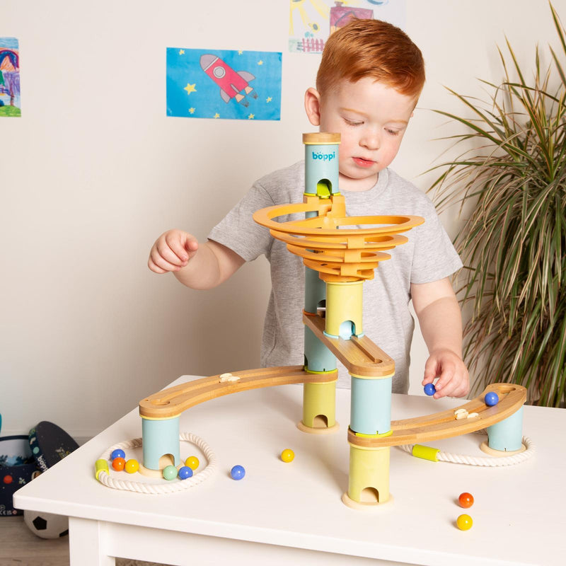 Boppi Wooden Bamboo Marble Run - Starter Pack - ScandiBugs