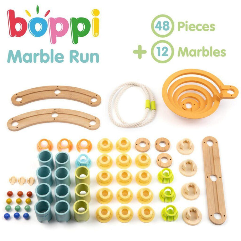 Boppi Wooden Bamboo Marble Run - Starter Pack - ScandiBugs