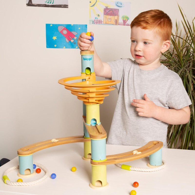 Boppi Wooden Bamboo Marble Run - Starter Pack - ScandiBugs