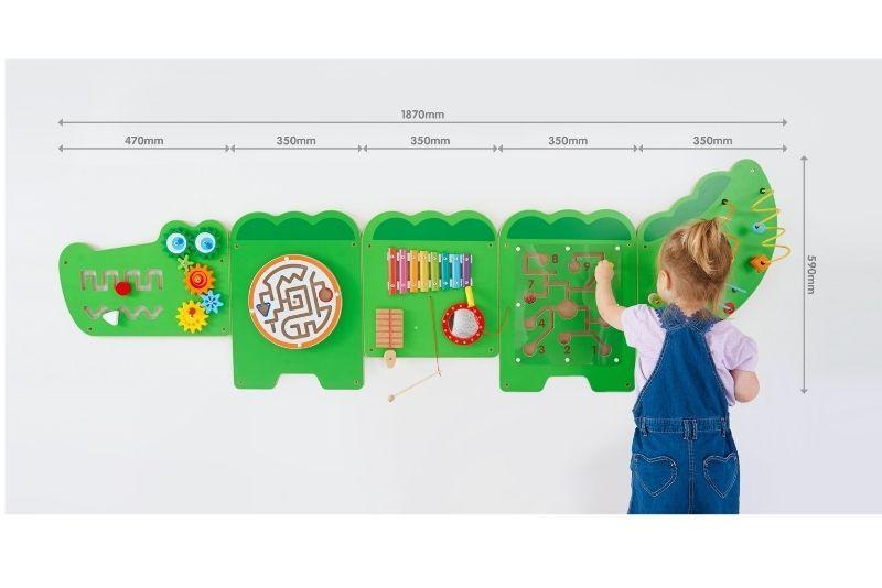 TickiT Crocodile Activity Wall Panels : ScandiBugs