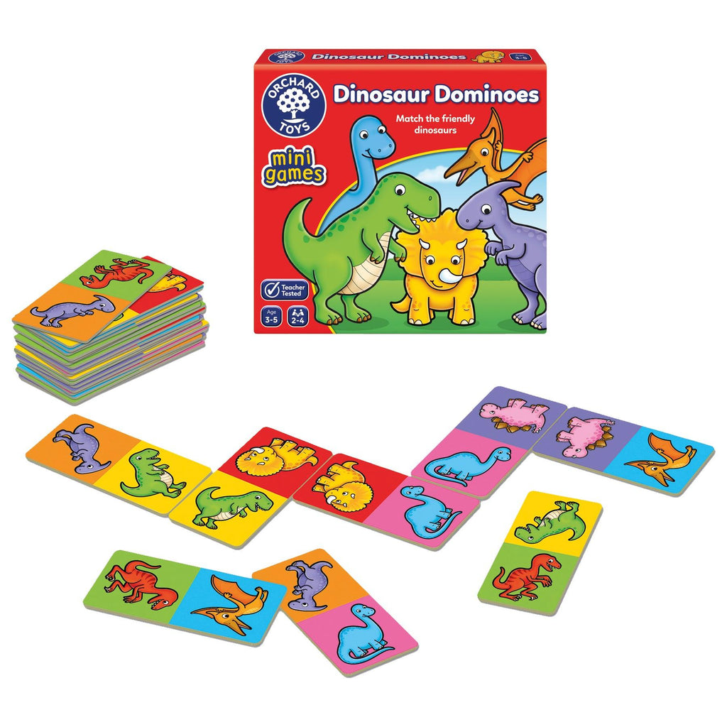 Dinosaur Dominos - Mini Game - ScandiBugs