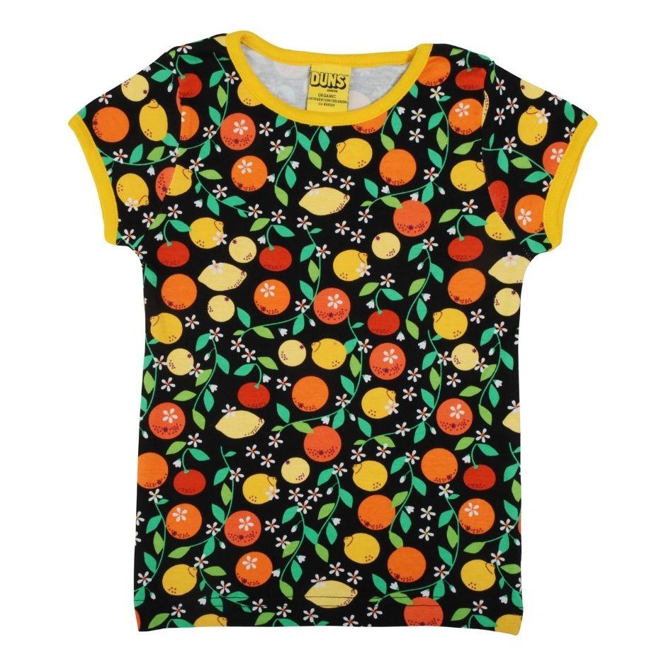 DUNS Citrus - Black - Short Sleeve Top : ScandiBugs