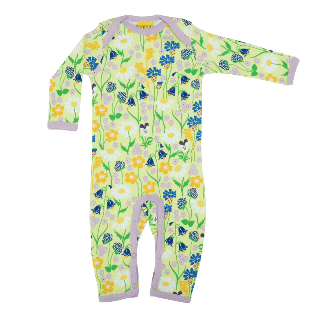 DUNS Midsummer Flowers - Sharp Green - Lap Neck Suit : ScandiBugs