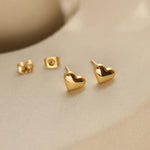 Heart Hypoallergenic Stud Earrings - ScandiBugs