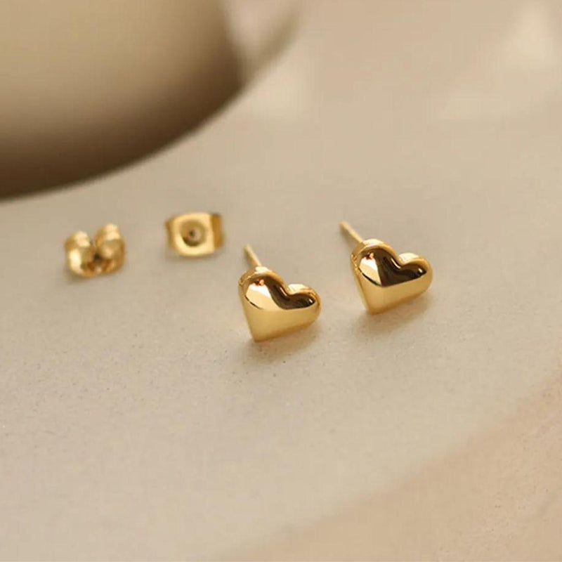 Heart Hypoallergenic Stud Earrings - ScandiBugs