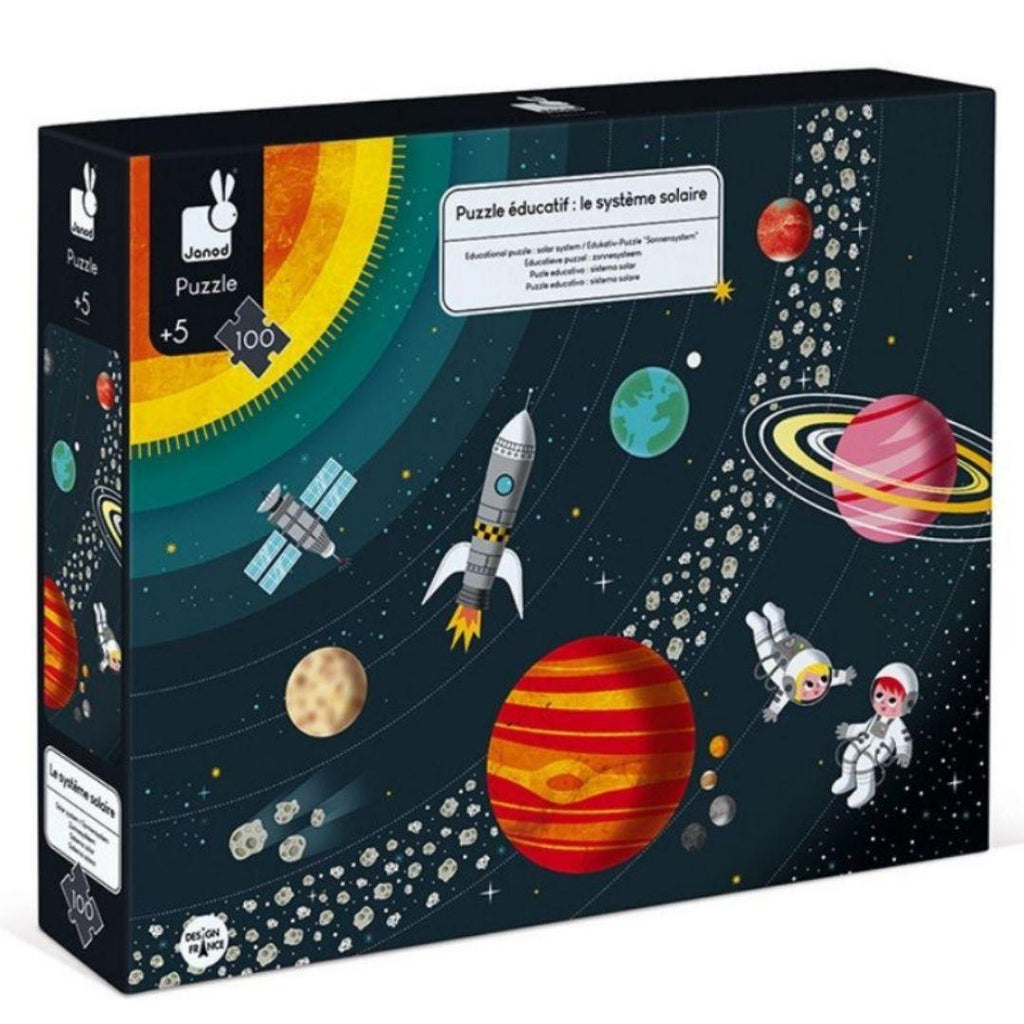 Janod 100-Piece Solar System Educational Puzzle - ScandiBugs
