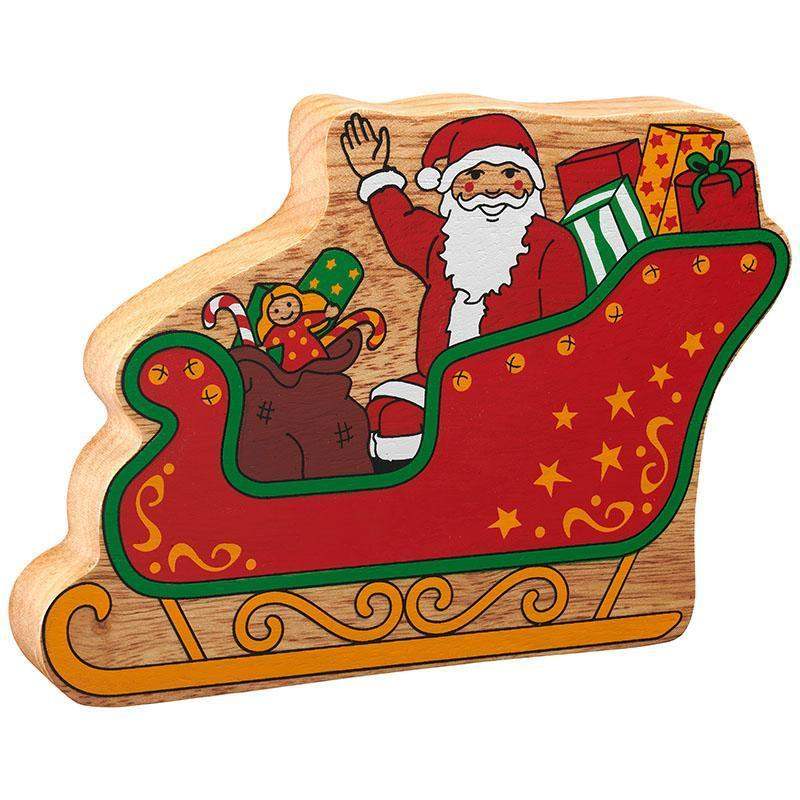 Lanka Kade Natural Red Father Christmas in a Sleigh : ScandiBugs
