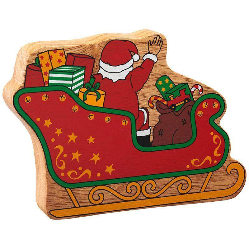 Lanka Kade Natural Red Father Christmas in a Sleigh : ScandiBugs