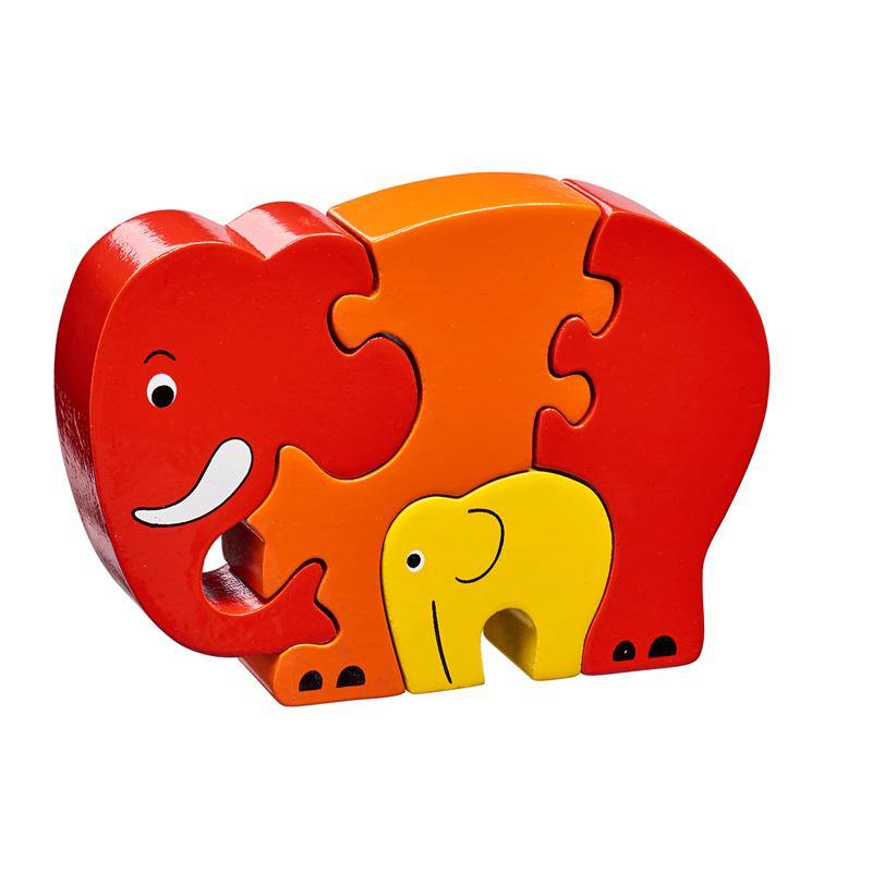 Lanka Kade Red Elephant & Baby Jigsaw : ScandiBugs