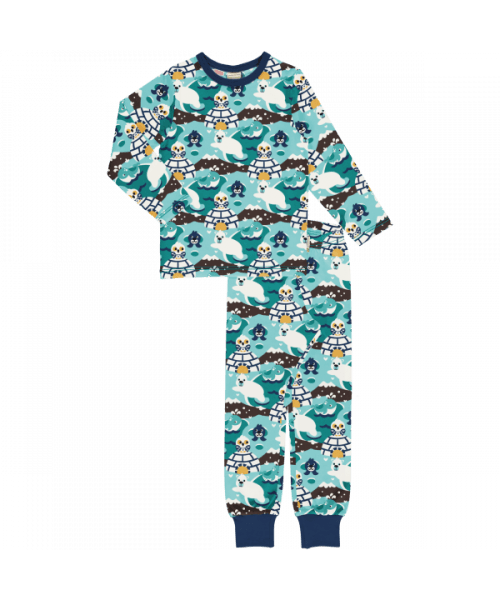 Maxomorra Arctic World Long Sleeve Pyjama Set - ScandiBugs