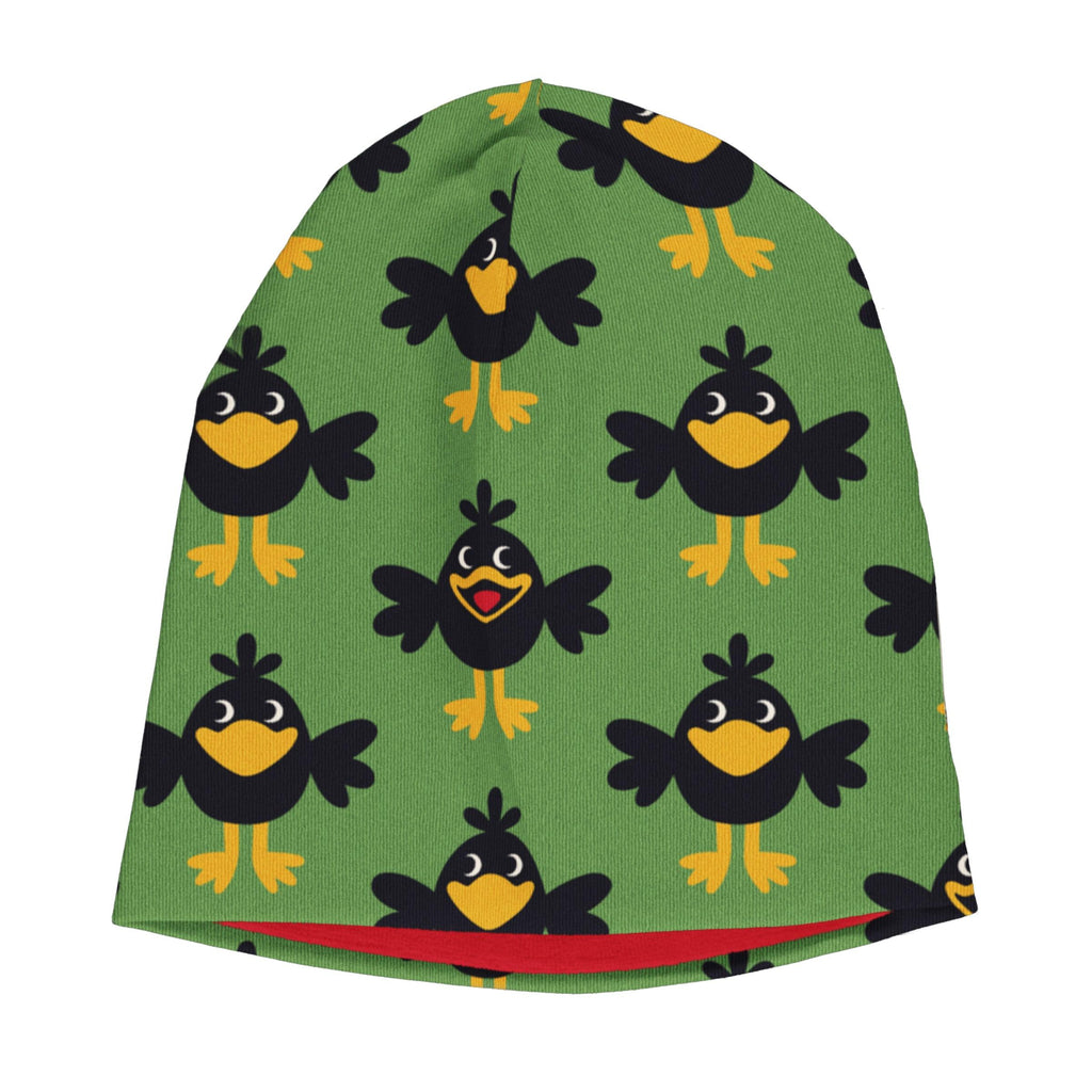 Maxomorra Crow Beanie Hat (Velour) : ScandiBugs