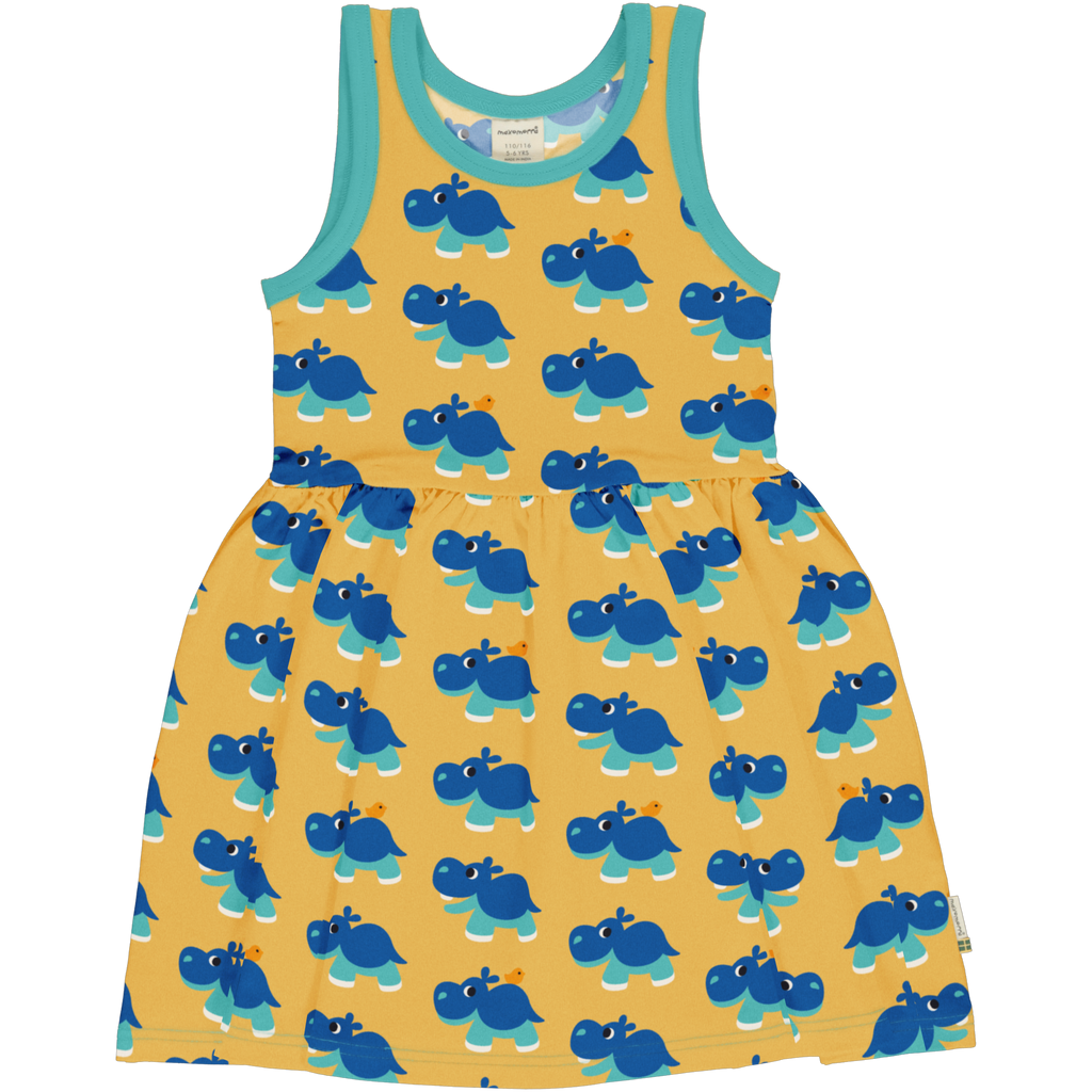 Maxomorra Hippo Sleeveless Spin Dress : ScandiBugs