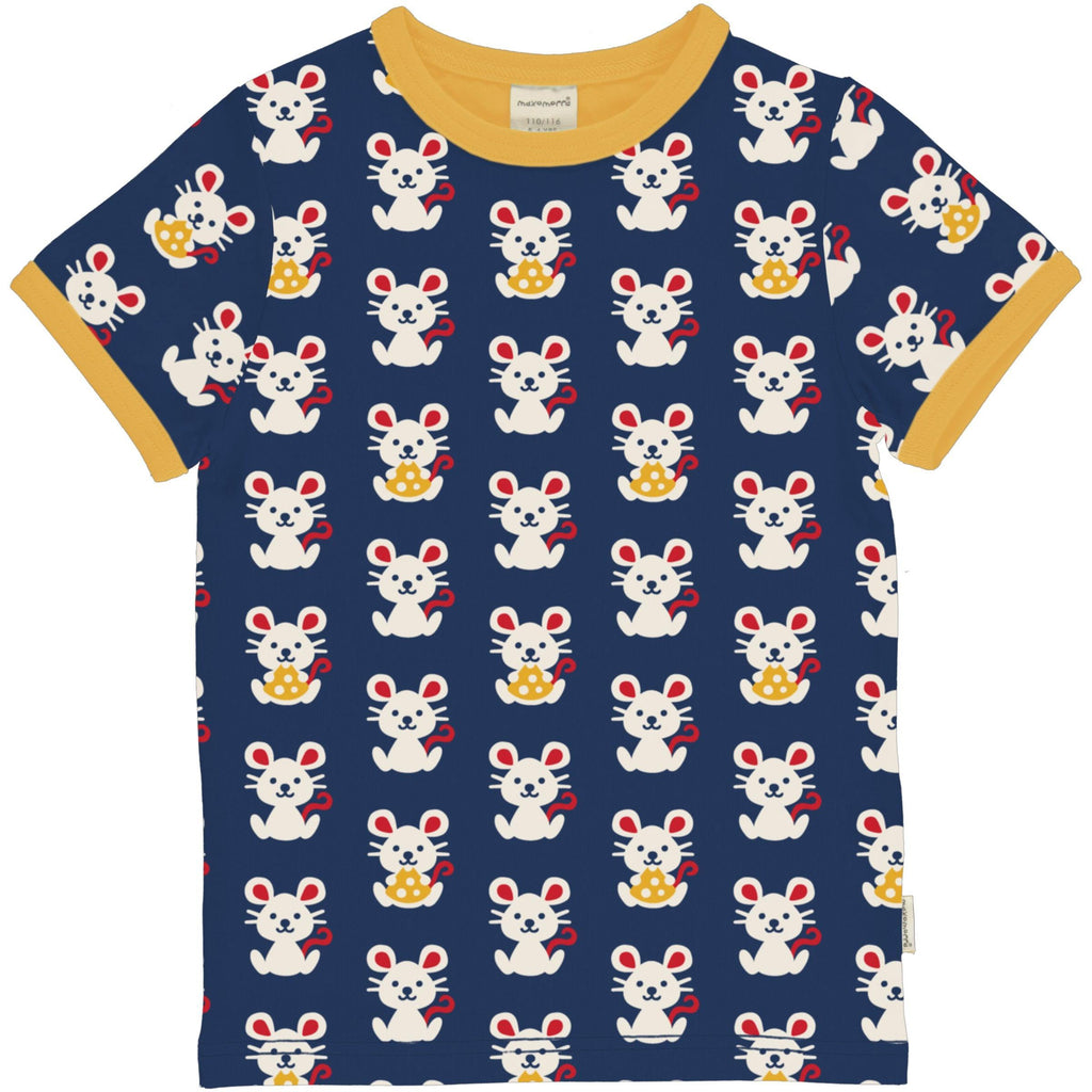 Maxomorra Mouse Short Sleeve Top : ScandiBugs