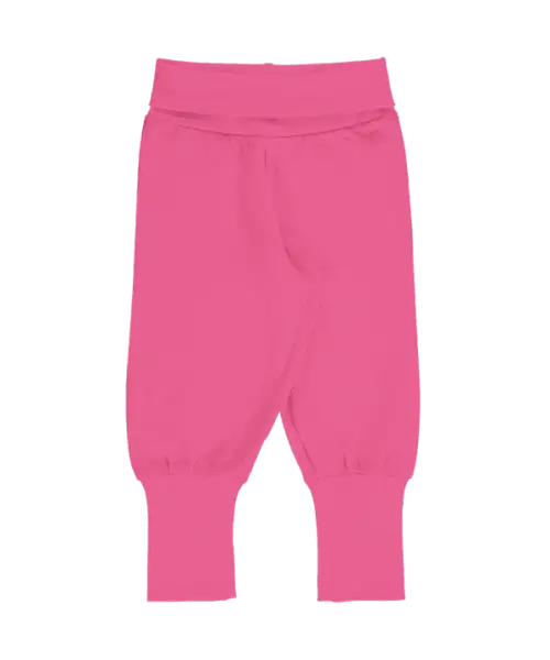 Maxomorra Solid Azalea Rib Pants - ScandiBugs