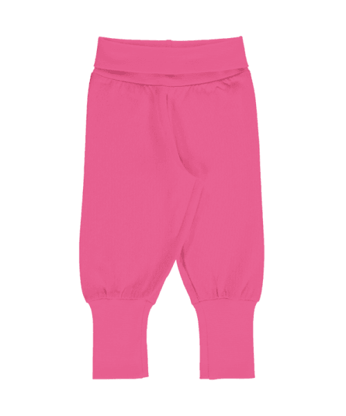 Maxomorra Solid Azalea Rib Pants - ScandiBugs