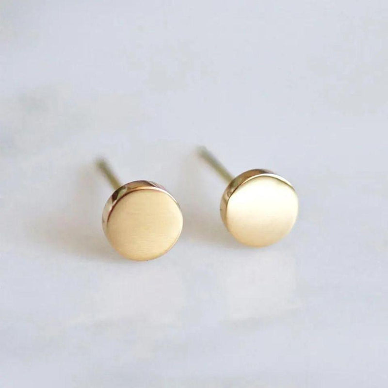 Minimalist Round Hypoallergenic Stud Earrings - ScandiBugs