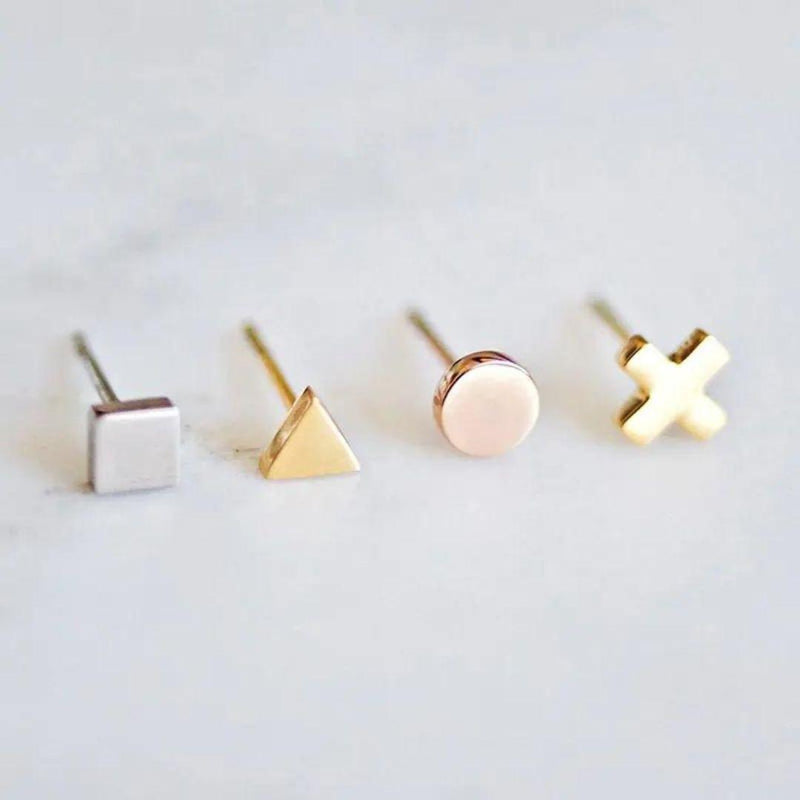 Minimalist Round Hypoallergenic Stud Earrings - ScandiBugs