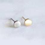 Minimalist Round Hypoallergenic Stud Earrings - ScandiBugs