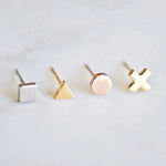 Minimalist Triangle Hypoallergenic Stud Earrings - ScandiBugs