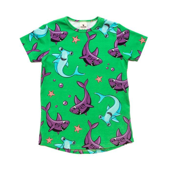 Mullido Green Sharks T-Shirt - ScandiBugs