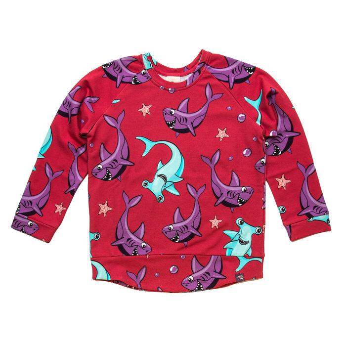 Mullido Red Sharks Sweatshirt - ScandiBugs