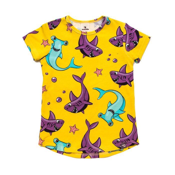 Mullido Yellow Sharks T-Shirt - ScandiBugs