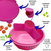 NEW! Yumbox Poke Bowl with 3 Compartment Divider - Various Colours - ScandiBugs