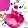 NEW! Yumbox Poke Bowl with 4 Compartment Divider - Various Colours - ScandiBugs