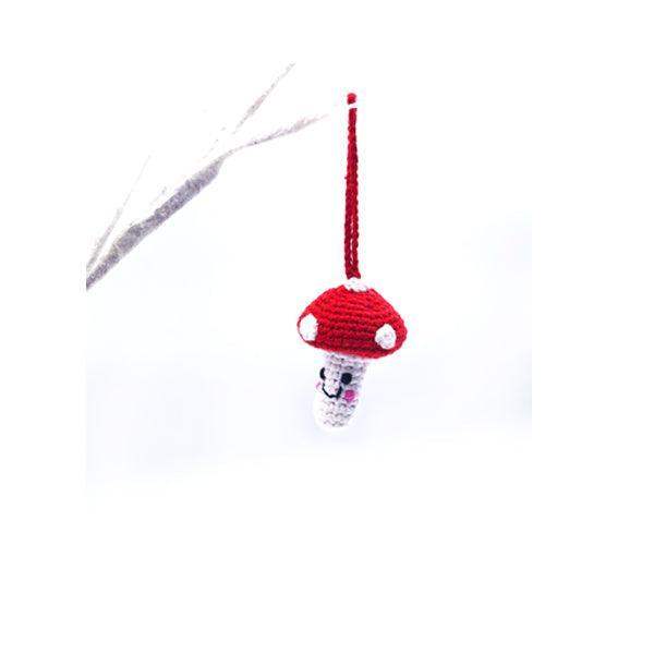 Pebble Christmas Decoration - Friendly Red Toadstool : ScandiBugs