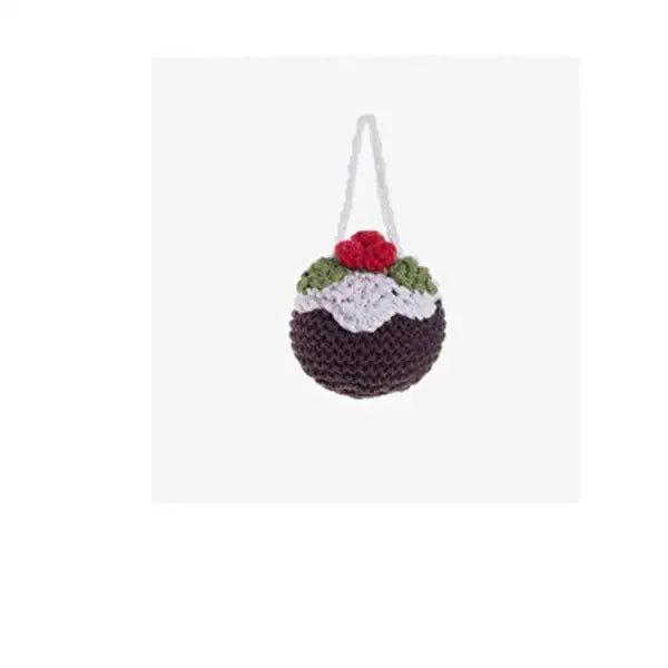 Pebble Christmas Decoration - Knitted Pudding - ScandiBugs