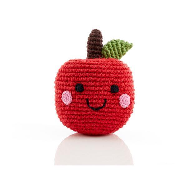 Pebble Friendly Fruit Rattle - Apple : ScandiBugs