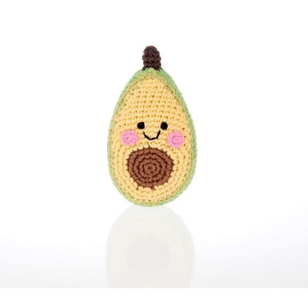 Pebble Friendly Fruit Rattle - Avocado : ScandiBugs