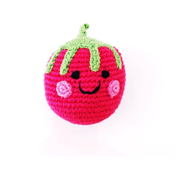 Pebble Friendly Fruit Rattle - Raspberry : ScandiBugs