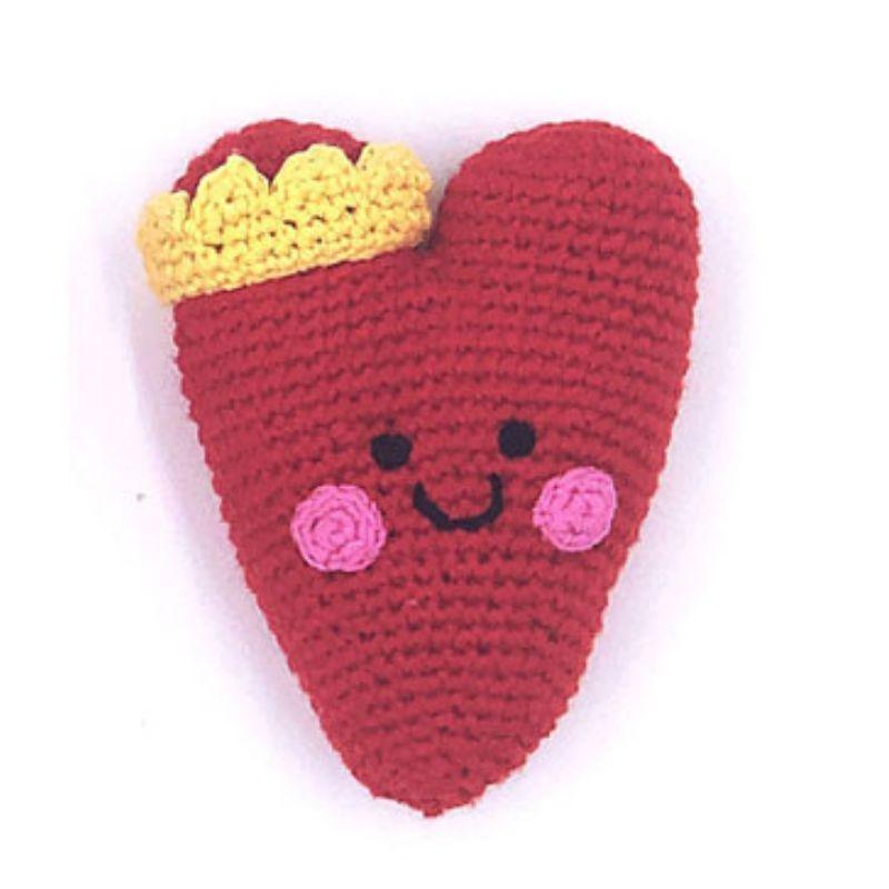 Pebble Friendly Red Heart Rattle - ScandiBugs