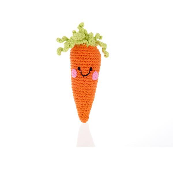 Pebble Friendly Vegetable Rattle - Carrot : ScandiBugs