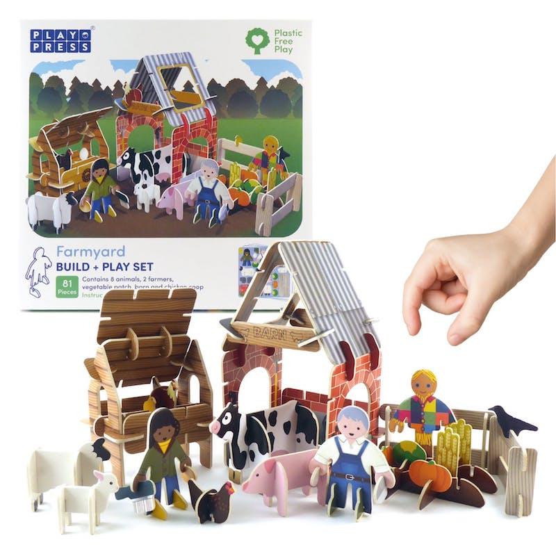 Playpress Farmyard Eco-Friendly Build & Play Set : ScandiBugs
