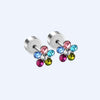Sparkling Multicoloured Flower Hypoallergenic Stud Earrings - ScandiBugs