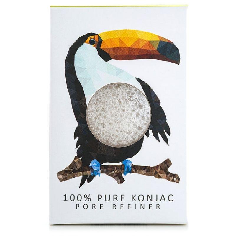 The Konjac Sponge Co - 100% Pure Konjac Mini Pore Refiner Rainforest Toucan : ScandiBugs