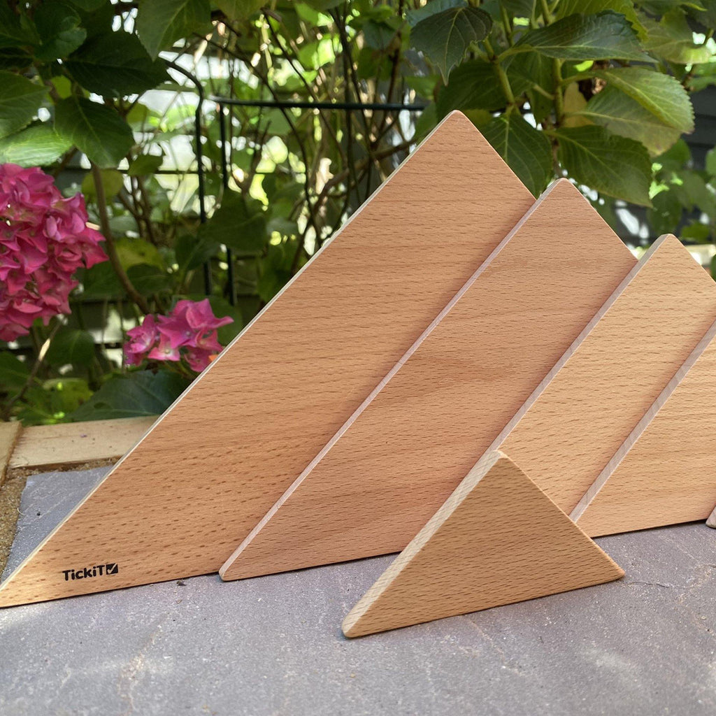 TickiT Natural Architect Triangle Panels - Pack of 6 : ScandiBugs
