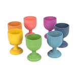 TickiT Rainbow Wooden Egg Cups - Pack of 7 : ScandiBugs