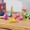 TickiT Rainbow Wooden Nuts & Bolts - Pack of 7 : ScandiBugs